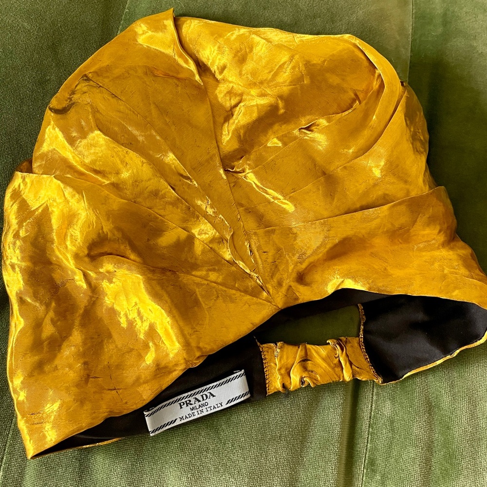 PRADA - Gold Lamé Turban